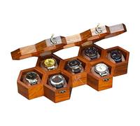 Royal Craft Expertise Superior Rosewood Honeycomb Watch Box Display Case Holder Collector Organizer For Men,Vintage Watch Storage Box To Store And Keep Your Watches Safe And Sophisticated (seven room)