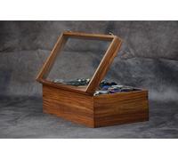 Royal Craft Expertise Watch Box for Men, Watch Display Case, Indian Rosewood Watch Box for Men, Velvet Lining, Glass Lid, Solid Gift for Him