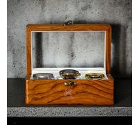 Royal Craft Expertise Watch Box, Watch Case for Men Women with Large Glass Lid, Wooden Watch Display Storage Box with 3 - Slots, Indian Rosewood Mens Watch Box Organizer for Valentines Day