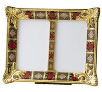 Royal Crown Derby 1st Quality Old Imari Solid Gold Band SGB Double Picture Frame