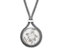 Royal Crown Derby Arboretum Sterling Silver Foxtail Round Necklace D - Option1 Value Silver 00120534