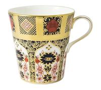 Royal Crown Derby Old Imari 1128 Conical Beaker Solid Gold Band - 9 cm - 1st Quality with back Stamp - Made in England