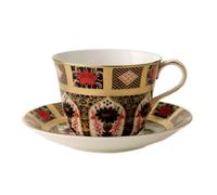 Royal Crown Derby Old Imari Solid Gold Band SGB Large Breakfast Cup & Saucer