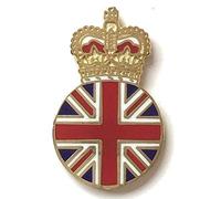 Royal Crown Monarchy Loyalist Badge Enamel Lapel Pin