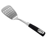 Royal Cuisine Fish Slice/Slotted Turner with Comfort Grip Handle, Stainless Steel Black