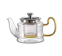 Royal Cuisine Glass Teapot, Premium Borosilicate Glass with Removable Infuser, Stovetop Safe Tea Kettle, Microwave & Dishwasher Safe, Tea Pot with Blooming and Loose Leaf Tea Maker Set