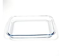 Royal Cuisine Glassware, Rectangular Oven Dish, Casserole bakeware, Heavy Duty Oven Dish, Glass Lasagne Tray (2.4L)
