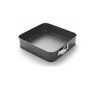 Royal Cuisine Non-Stick Square Cake Tins | Carbon Steel Springform Bakeware | 26cm | Loose Bottom Baking Pans for Cakes, Cheesecake, Brownies, Tiered Cakes | Oven & Dishwasher Safe