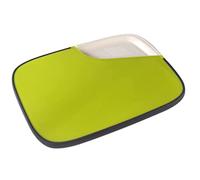 Royal Cuisine Plastic Chopping Cutting Board, Thick Cutting Board with Dishwasher Safe, Hanging Hole Large Size (35.cm x 25.4cm) (Green & White)