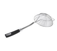Royal Cuisine Solid Stainless Steel Spider Strainer Skimmer Ladle for Cooking and Frying, Kitchen Utensils Wire Strainer Pasta Strainer Spoon, 5.5 inch