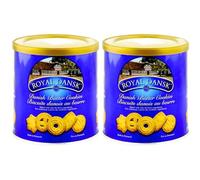 Royal Dansk Danish Butter Cookies 2 Pack - 2 x 200g - Traditional Danish Butter Biscuit Selection - Includes Gifty Goodness Shopping List
