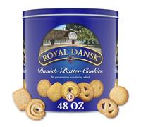 ROYAL DANSK Danish Butter Cookies Exclusive Tin Traditional Range Holiday Gifts Made with Real Butter Perfect for Sharing with Recyclable Tin