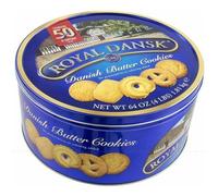 Royal Dansk Kelsen Danish Baked Pure Butter Cookies Biscuit Large Tin Pack 1.8kg