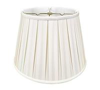 Royal Designs BSO-724-16WH Empire English Pleat Basic Lamp Shade, 10.5" x 16" x 11", White