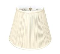 Royal Designs Deep Empire Gather Pleat Basic Lamp Shade, Beige, 9 x 16 x 12.25