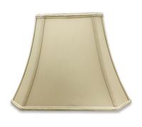 Royal Designs DSO-68-16BG Rectangle Bell Cut Corner Designer Lamp Shade-Beige-(6.25 x 8) x (11 x 16) x 12, 16