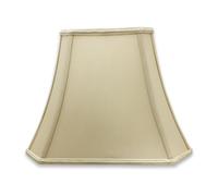 Royal Designs DSO-68-16BG Rectangle Bell Cut Corner Designer Lamp Shade-Beige-(6.25 x 8) x (11 x 16) x 12, 16