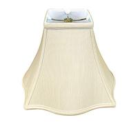 Royal Designs Fancy Square Bell Lamp Shade - Beige - 5 x 12 x 9.75