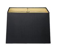 Royal Designs Rectangle Hard Back Lamp Shade, Black, (7x14) x (9x16) x 11