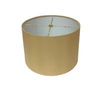 Royal Designs Shallow Drum Hardback Lamp Shade, Antique Gold, 13 x 14 x 9