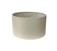 Royal Designs Shallow Oval Hardback Lamp Shade, Eggshell, 10 x 12 x 7