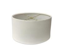 Royal Designs Shallow Oval Hardback Lamp Shade, Linen White, 8 x 10 x 5.5