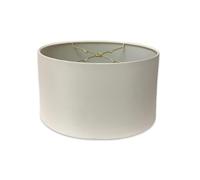 Royal Designs Shallow Oval Hardback Lamp Shade, White, 10 x 12 x 7