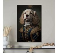 Royal Dog Tempered Glass Wall Art