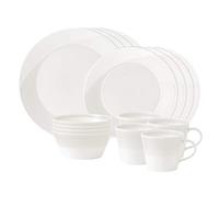 Royal Doulton 1815 1815TW25098 Pc Dinnerware Set, White, Porcelain, 16-Piece