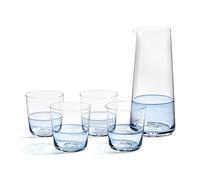 Royal Doulton 1815 Blue Carafe & Tumbler 5-Piece Set