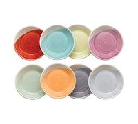 Royal Doulton 1815 Brights 1815TW25095 9cm Dip Tray Mixed Set of 8, Porcelain, Multi