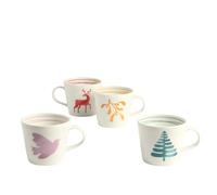 Royal Doulton 1815 Christmas Mug 400ml 13.5oz MXPTN Set of 4