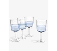 Royal Doulton 1815 Hand-painted Crystalline Wine Glasses Set of Four