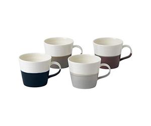 Royal Doulton 40032934 Coffee Studio Mug Small (270ml) Mixed Set of 4 Multi, Porcelain