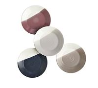 Royal Doulton 40032938 Plates-1815 Coffee Studio Side Set of 4-Medium Plates Ideal for Cake, Pastries or Breakfast, 16cm Each, Porcelain, Multi
