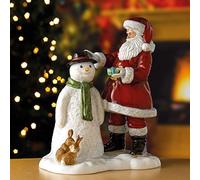 Royal Doulton Annual Christmas Year 2019 40033931 Santas Snow Buddy 22cm, Fine Bone China, Multi