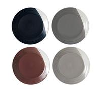 Royal Doulton Bowls of Plenty 40034710 28cm Dinner Plates Set of 4 Multi-Coloured, Porcelain, Mixed