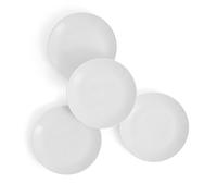 Royal Doulton Dinner Plates, Stoneware, Designed to Mix & Match, Gordon Ramsay Maze Plate 22 cm/8.7in, White, Set of 4