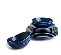 Royal Doulton Exclusively for Gordon Ramsay Gordon Ramsay Maze 12P Set Denim, Blue