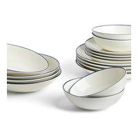 Royal Doulton Exclusively for Gordon Ramsay Maze 16P Set Denim Line, Blue