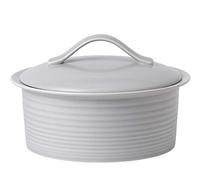 Royal Doulton Gordon Ramsay Maze 1054424 2.15ltr Covered Casserole, Light Grey, Porcelain, 2.15 liters