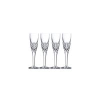 Royal Doulton Highgate Crystal Champagne Flutes, Set of 4, Cut Glass Design, Clear