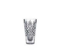 Royal Doulton Highgate Crystal Glass Flower Vase, Diamond Pattern, 25 cm Tall