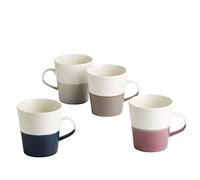 Royal Doulton Mugs - 1815 Coffee Studio - Porcelain Coffee Mug Set of 4 - Grande Cups Ideal for Hot Drinks, Coffee, Teas, Lattes, & Cappuccinos - Better Heat Retention, 560ml Each