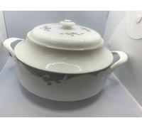 Royal Doulton Nova Pattern Handled Covered Vegetable Dish 30cm Only Gilded Fine Bone China