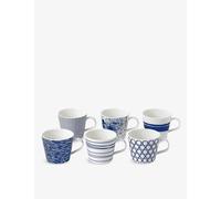Royal Doulton Pacific Lines Porcelain Mugs Set of Six