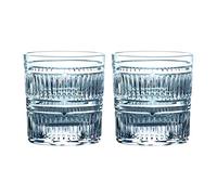 Royal Doulton R&D Collection 1060905 Radial Tumbler Glasses, 9.8 Ounces Pair, Crystal, Clear