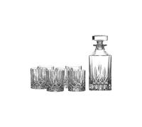 Royal Doulton Seasons Crystal Decanter & 6 Tumbler Glasses Set in Clear Royal Doulton Clear