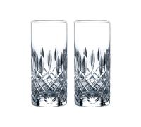Royal Doulton Set of 2 Ashmere Crystal Highball Glasses Clear