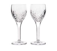 Royal Doulton Set of 2 Ashmere Crystal Wine Glasses Clear